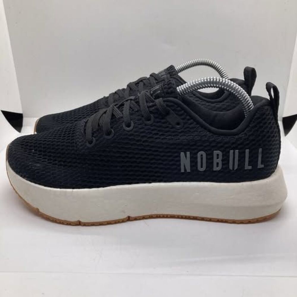Nobull Running Shoes Mens 7 Black White Crossfit Lace Up Athletic